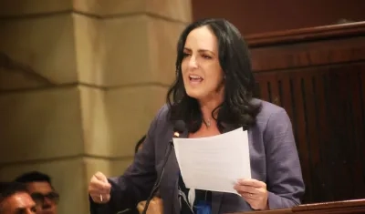 La senadora María Fernanda Cabal.