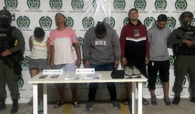 Capturados presuntos integrantes de la banda de 'Los Costeños'.