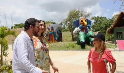 Elsa Noguera, gobernadora del Atlántico en apertura del parque.