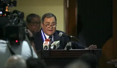 El agente nicaragüense ante la Corte Internacional de Justicia.