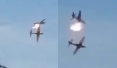 Momentos del accidente.