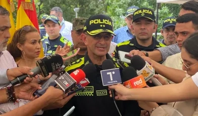 Comandante de la Policía Metropolitana de Barranquilla, general Jorge Urquijo.