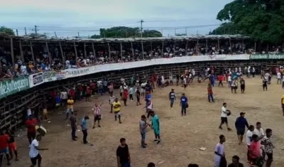 Imagen de la corraleja de este domingo.