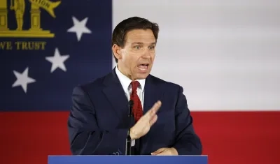 El gobernador de Florida y candidato a las primarias republicanas, Ron DeSantis.