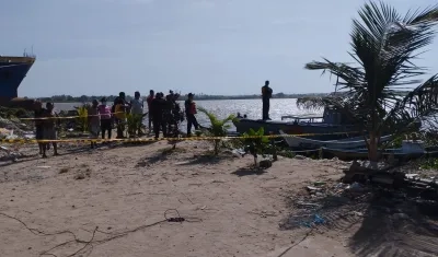 Lugar donde hallaron los cuerpos.