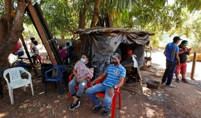 Desplazados por la violencia en la frontera colombo-venezolana.