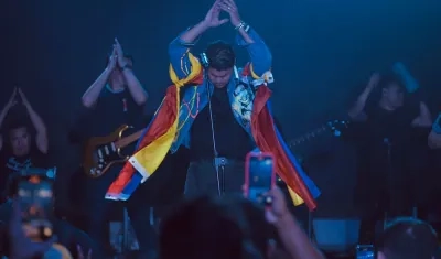 Elder Dayán y Lucas Dangond en su tour por Estados Unidos.