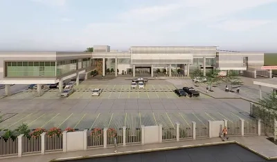 Fachada del Nuevo Hospital Juan Domínguez Romero de Soledad.