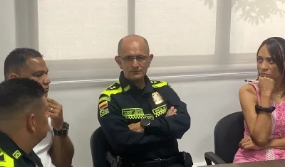 General Jorge Urquijo, Comandante de la Policía Metropolitana de Barranquilla.