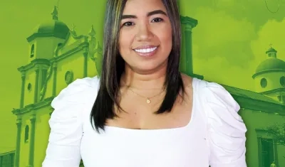 La candidata a la Alcaldía de Soledad, Elvira Gutiérrez.