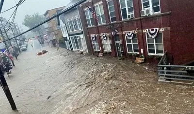 Inundaciones en el estado de Nueva York.