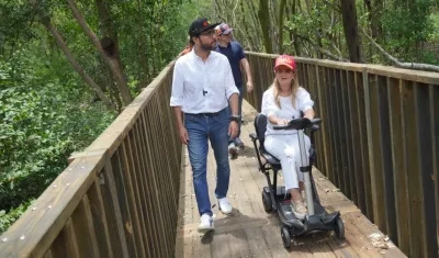 Jaime Pumarejo, alcalde de Barranquilla junto a Elsa Noguera, gobernadora del Atlántico.