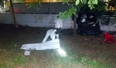 El joven perdió el control del vehículo. 