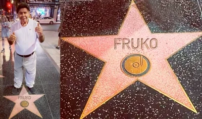 La estrella del Maestro Fruko en el Hollywood Walk Of Fame.