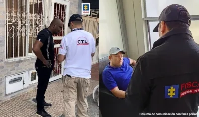 Dos de los capturados. 