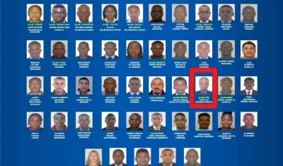 Cartel de los más buscados en Buenaventura. 