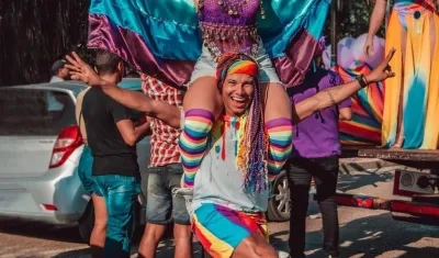 Marcha LGBTIQ+ en Barranquilla.
