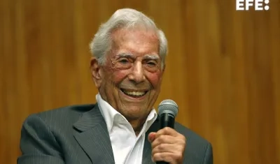 Novelista peruano-español Mario Vargas Llosa.