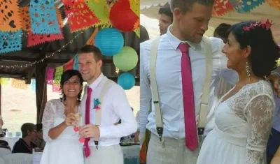 La ministra de Minas, Irene Vélez, y su esposo Sjoerd Van Grootheest.