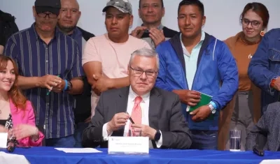 El Ministro de Justicia, Néstor Osuna.