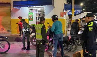 Operativos contra la extorsión en el suroriente de Barranquilla.