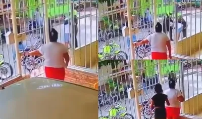 Imágenes del inicio del enfrentamiento.