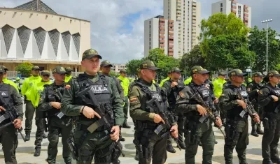 300 uniformados cuidarán del departamento del Atlántico.