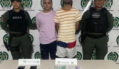 Luis David Mondul Rodríguez y Luis Alberto Rodríguez Echeverría, los capturados.