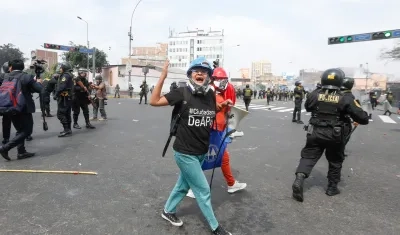 Imagen de una de las protestas.
