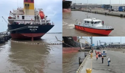 Imágenes del simulacro de la Dimar.