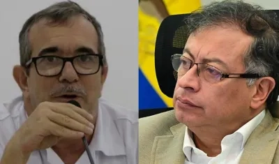 'Timochenko' y Gustavo Petro.