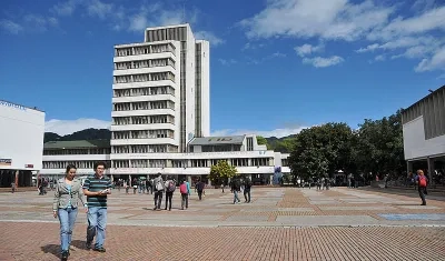 Aspecto del campus de la Universidad Nacional de Colombia.