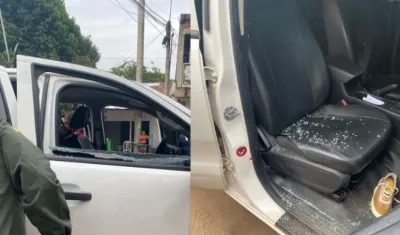 La camioneta asignada al Cabildo Gobernador indígena Adolfo Garcearan recibió seis disparos