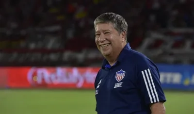 Hernán Darío Gómez, director técnico del Junior. 