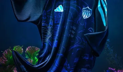 La camiseta que empleará Junior este sábado contra Águilas Doradas. 