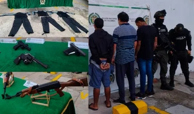 Ray José Gómez Cantillo, Yeison Cañas Flórez y Elder Joel Daza Pérez