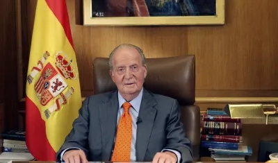 El rey emérito de España Juan Carlos I 