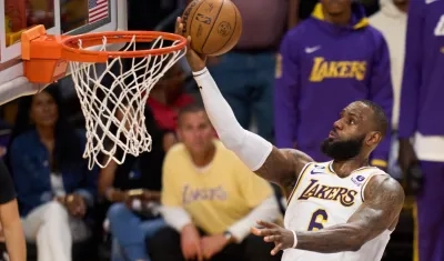 LeBron James, estrella de los Lakers de Los Ángeles. 