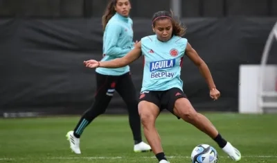 Leicy Santos, mediocampista de la Selección Colombia y del Atlético de Madrid.