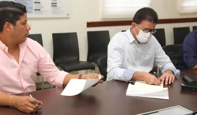 El alcalde Rodolfo Ucrós en la mesa de seguimiento a la inseguridad convocado por la Procuradora General, Margarita Cabello