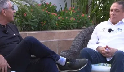 Jorge Cura en la entrevista que le hizo a Gonzalo 'El Cocha' Molina