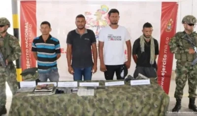 Presuntos integrantes del 'Clan del Golfo'. 