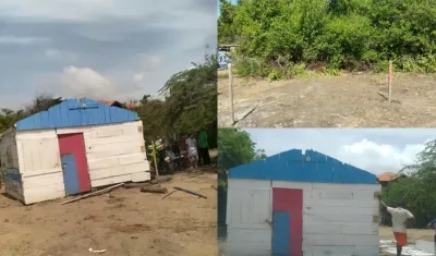 Imágenes de las casetas y los cerramientos en espacio público y zona de playas.