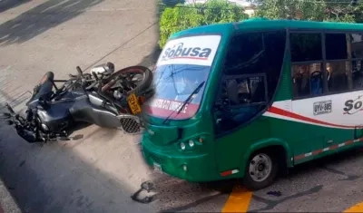 Imágenes del accidente.