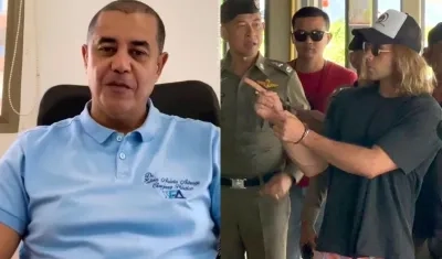 El cirujano Edwin Arrieta y su confeso asesino Daniel Sancho.