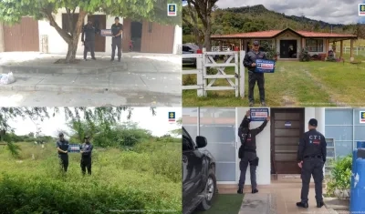 Algunos de los bienes ocupados.