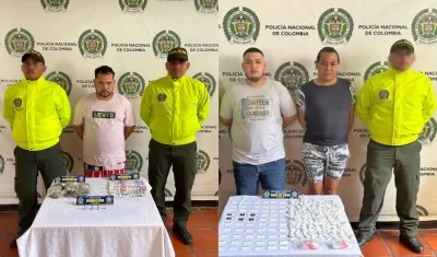 Capturados presuntos vendedores de sustancias alucinógenas.