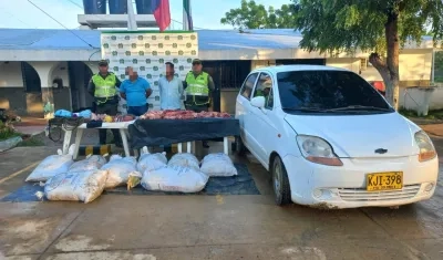 Ángel Lozada Tache y Alberto González Gómez, de 59 y 23 años, capturados.