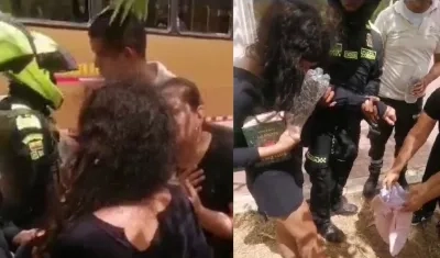 La mujer fue encontrada sin ropa y en extrañas condiciones.