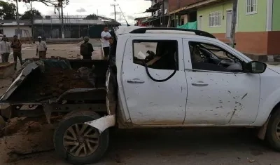 Imagen del ataque perpetrado este domingo.